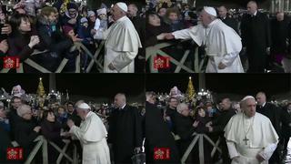 El papa Francisco se disculpa por haber “perdido la paciencia” con mujer que le agarró bruscamente 