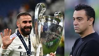 ¿Qué le dijo Dani Carvajal a Xavi Hernández sobre los trofeos de Champions League ganados por el Real Madrid?