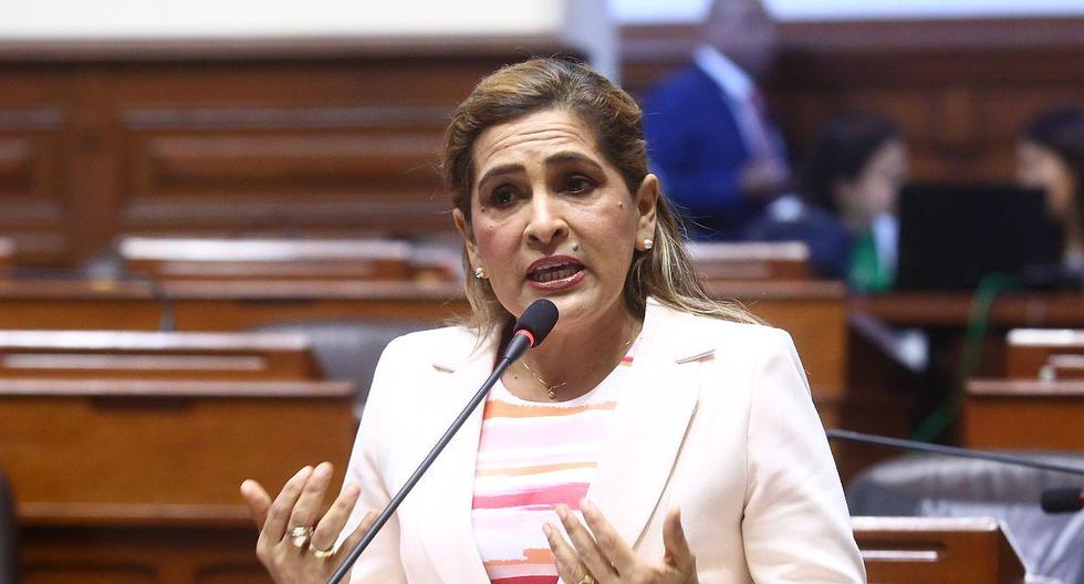 La congresista no agrupada Maritza García no descartó que Cambio 21 pueda tener nuevos integrantes. (Foto: Congreso de la República)