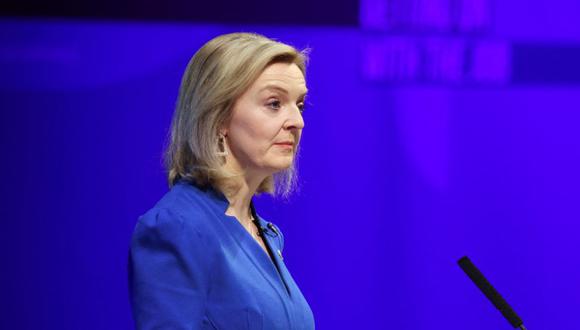 La Secretaria de Relaciones Exteriores británica, Liz Truss, habla en la Conferencia de Primavera del Partido Conservador en Blackpool, Gran Bretaña. (Foto: REUTERS/Phil Noble).