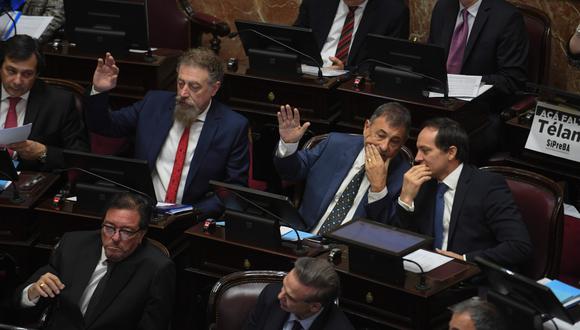 La extensa sesión en el Senado, que comenzó en la mañana de Buenos Aires, se prolongará durante varias horas por la cantidad de oradores anotados y se prevé que la votación oficial sea en horas de la noche. (AFP)