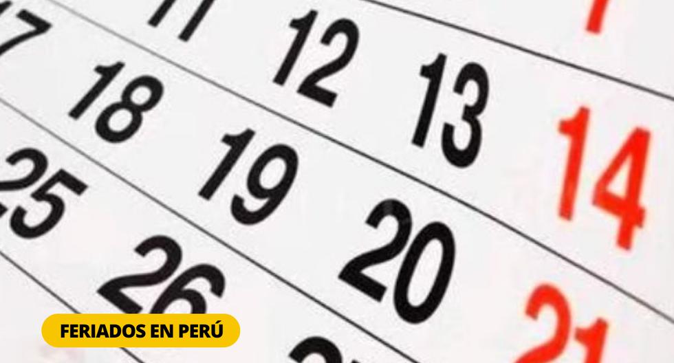 Calendario de FERIADOS en Perú: Próximos días no laborables del año | Foto: Diseño EC