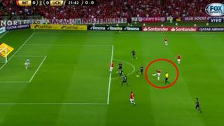 U. de Chile vs. Internacional: Paolo Guerrero casi genera 1-0 con este disparo [VIDEO]