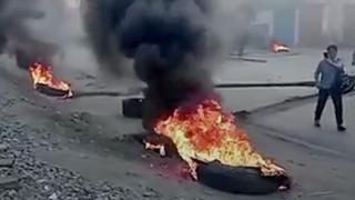 Carretera Central: cerca de 300 manifestantes bloquearon tramo en Huaycán