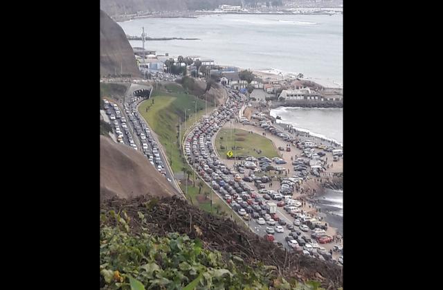 Costa Verde: reportan intenso tráfico en circuito de playas