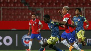 Chile dejó escapar un triunfo sobre el final ante Colombia por Eliminatorias Qatar 2022 
