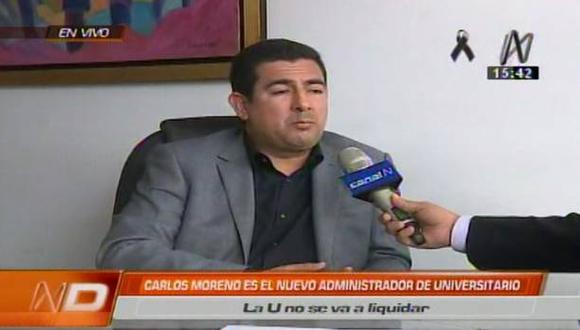 Carlos Moreno, administrador: "La 'U' no va a ser liquidada"