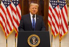 Trump se reivindica en su discurso de despedida antes de dejar la Casa Blanca 