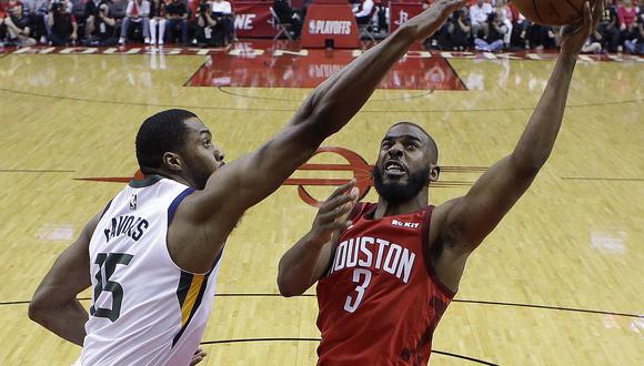 Rockets venció 122-90 al Jazz en el primer juego de la serie por los Playoffs de la NBA. | Foto. AP
