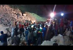 Churín: Falleció una de las personas rescatadas tras derrumbe  