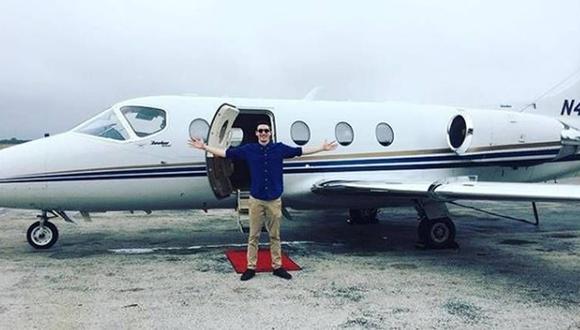 Shane Missler antes de partir rumbo a Tallahassee para recoger su premio. (Instagram)