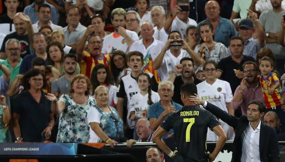 Cristiano Ronaldo fue expulsado en su primer partido con la Juventus en la Champions League | Foto: Reuters