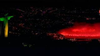 Río 2016: impactantes fuegos artificiales en el Maracaná