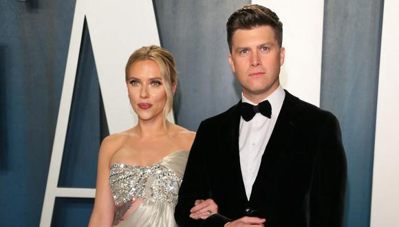 Scarlett Johansson y Colin Jost confirmaron una gran noticia mediante un representante y redes sociales. (Foto: Jean-Baptiste Lacroix / AFP)