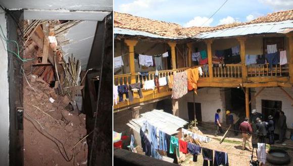 Centro histórico de Cusco: parte de antigua casa se derrumbó