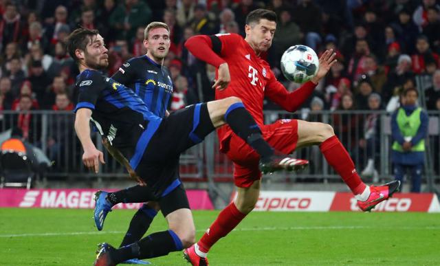 Estas fueron las mejores imágenes del duelo entre Bayern Múnich vs. Paderborn por la jornada 23 de la Bundesliga. REUTERS/Michael Dalder