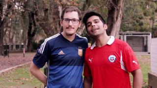 Argentinos y chilenos contra la violencia en la Copa América
