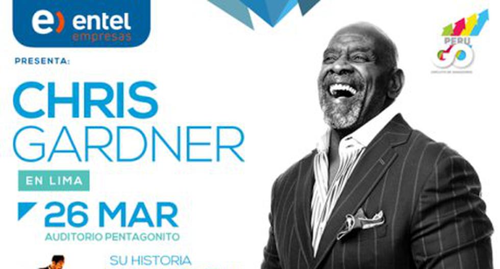 Chris Gardner se presentará en el Auditorio del Pentagonito. (Foto: Difusión)