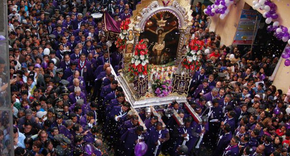 Cristo de Pachacamilla recorre calles limeñas en Semana Santa. (Foto: Peru.com)