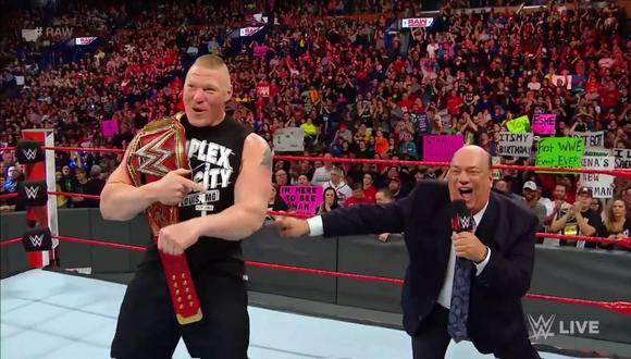 WWE Raw EN VIVO ONLINE: Brock Lesnar reapareció en la marca roja. (Foto: Twitter)