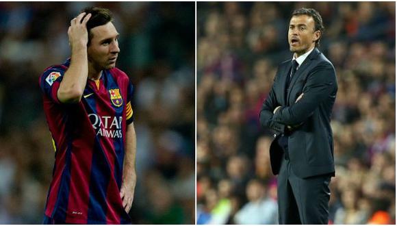 Barcelona: Luis Enrique no desmintió discusión con Lionel Messi