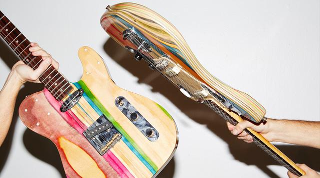 Estas guitarras son la combinación ideal entre música y skate - 1