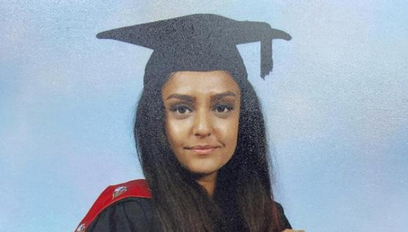 Eta imagen sin fecha proporcionada por la Policía Metropolitana de Londres muestra a Sabina Nessa. La policía británica detuvo a un hombre sospechoso de asesinar a la maestra de primaria. (Policía Metropolitana via AP).