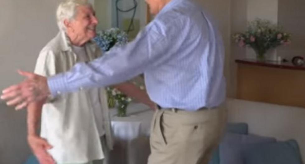 Pareja de exnovios se reencuentra tras 70 años de separación. (Foto: YouTube)
