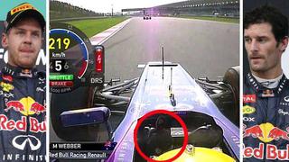 F1: Vettel asume "error" y se disculpa con Webber tras polémica en Malasia
