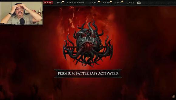Al pulsar el botón para comprar el pase de batalla premium de Diablo IV, no salió ninguna advertencia de que gastaría dinero real. | (Foto: Twitch/@Rurikhan)