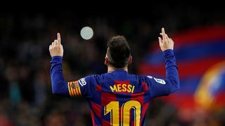 Con triplete de Lionel Messi, Barcelona venció 4-1 al Celta e igualó al Real Madrid en lo más alto de LaLiga