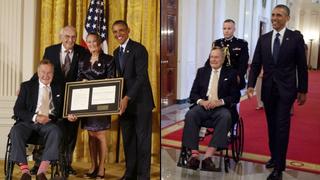 EE.UU.: Barack Obama rindió homenaje al ex mandatario George H.W. Bush