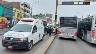 Metropolitano: choque de buses a la altura de la estación Caquetá dejó 19 heridos