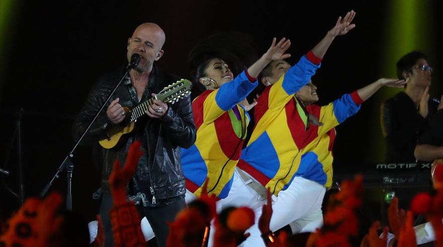 El peruano Gian Marco Zignago en la clausura de los Juegos Panamericanos Lima 2019. (Foto: Agencias)