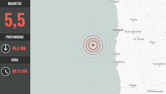 Chile: sismo de 5,5 grados sacude tres regiones del norte del país.