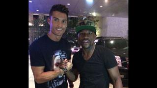 Cristiano Ronaldo visitó a Floyd Mayweather en Las Vegas