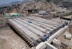 Puente Huaycoloro, que unirá SJL con Lurigancho-Chosica, tiene 80% de avance y estará listo en diciembre