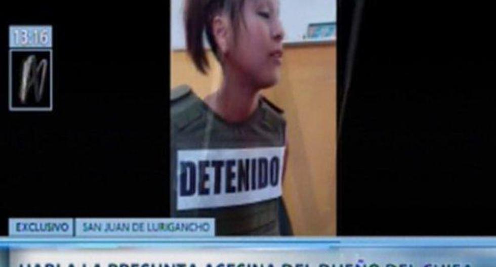 Shirley Silva Padilla fue detenida por las autoridades. (Foto: Captura)