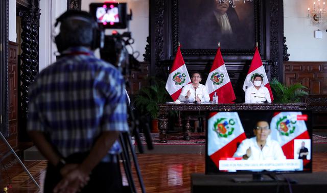 El presidente Martín Vizcarra confirmó que el estado de emergencia que se dictó para enfrentar el avance del coronavirus en el Perú se extenderá hasta el 26 de abril. (Foto: Presidencia)