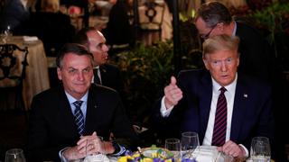 Trump elogia el “trabajo fantástico” de Bolsonaro durante una cena en Florida | FOTOS