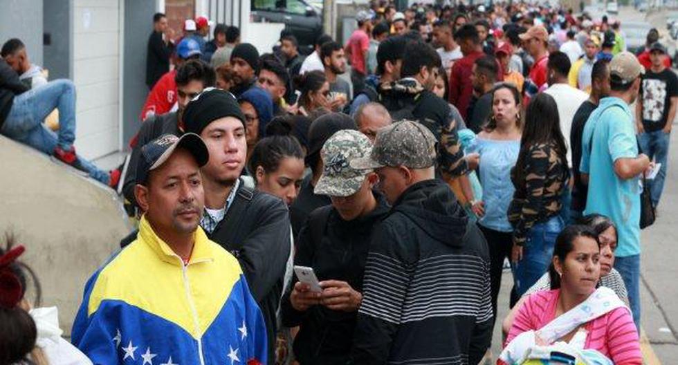 Venezolanos se desmarcan de actos delictivos. (Foto: Andina)