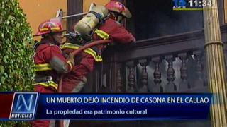 Callao: incendio que destruyó dos casonas dejó un muerto