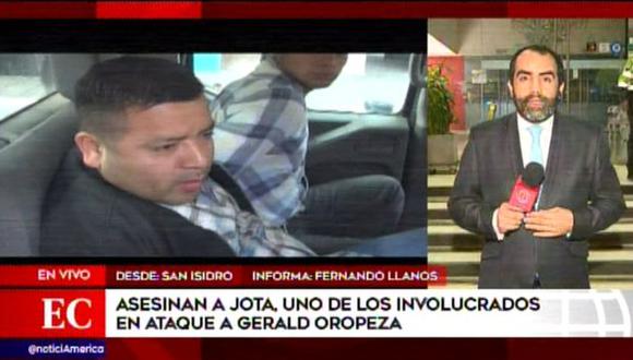 Junior Tarazona Acher fue asesinado por un sicario en un sauna de San Isidro. (América Noticias)