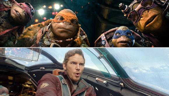 Los "Guardianes de la galaxia" superaron a las "Tortugas Ninja"