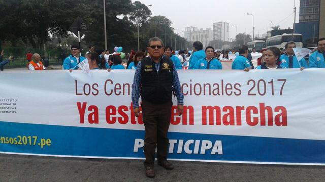 INEI realizó marcha a favor de los censos. (Foto: Comisaría San Andrés)