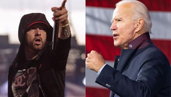 El último impulso a la campaña de Joe Biden suena a ritmo de “Lose Yourself”, el himno del hip-hop que el rapero Eminem. (Foto: @eminem/@joebiden)