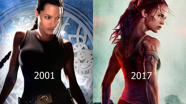 "Tomb Raider". antes de que el rol fuera de Alicia Vikander, Angelina Jolie interpretó a la exploradora en 2001. (Fuente: Difusión)