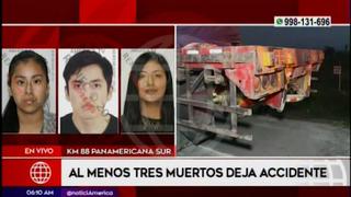 Panamericana Sur: al menos tres muertos por accidente de tránsito en Cañete