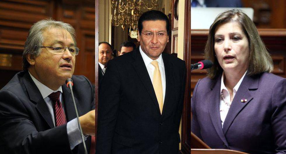 Walter Albán, Carlos Paredes y Eda Rivas dejarán sus puestos. (Foto: Congreso de la República)