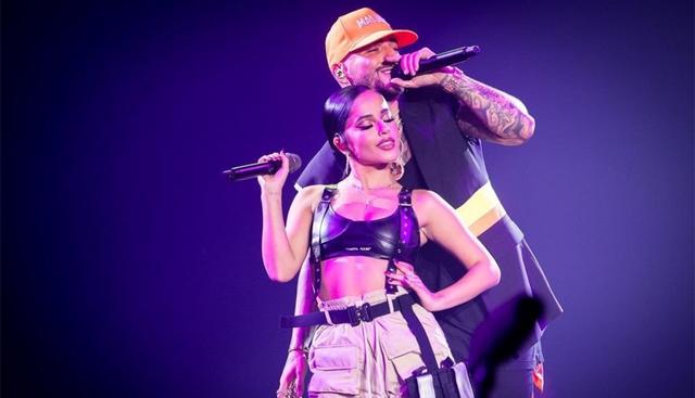 Becky G le desea lo mejor a Maluma en su gira. (Fotos: @iambeckyg/@maluma)